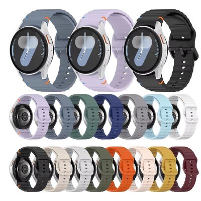 Pulseira Resistência Elegante Ondas Preta Para Watch SAM Série 7