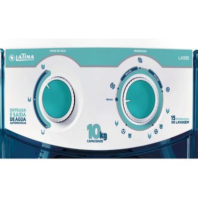 Lavadora De Roupas Tanquinho Latina 10kg Semiautomática LA555 - 110V - Verde