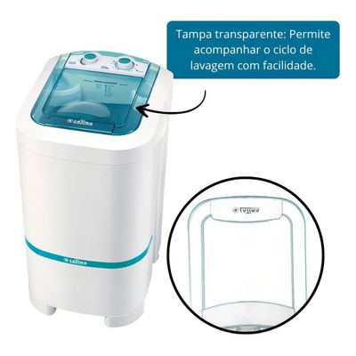 Lavadora De Roupas Tanquinho Latina 10kg Semiautomática LA555 - 110V - Verde
