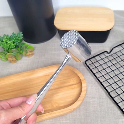Martelo de Carne Culinario Batedor Amaciador Aluminio
