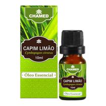 Óleo Essencial de Capim Limão 10ml    100% Puro Chamed    (Fabricante: Chamel)