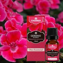 Óleo Essencial de Gerânio Bourbon 10ml - 100% Puro - Chamed