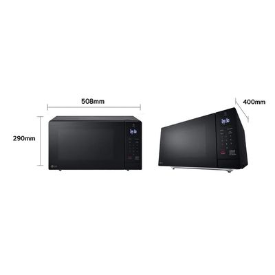 Forno de Micro-ondas LG NeoChef MS3033D com Função limpa fácil e Receitas Pré-programadas - 30 litros Preto / 220