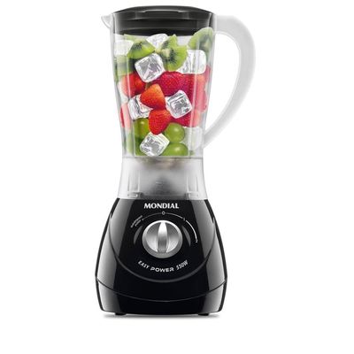 Liquidificador Mondial Power- L-550 2 Velocidades + Pulsar 550W - Preto Preto / 220