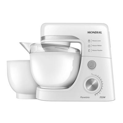 Batedeira Planetária Mondial BP-03W-2B com 12 Velocidades e 700 W - Branca Branco / 220