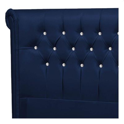 Cabeceira Queen P04 160 Cm Suede Azul Marinho Tca 948