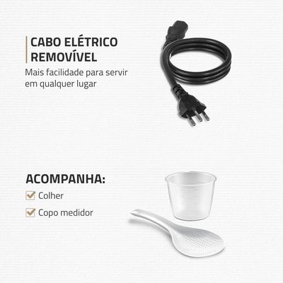 Panela Elétrica de Pressão Mondial Digital Master Cooker PE-40 3L - Preta/Inox Inox,Preto / 110
