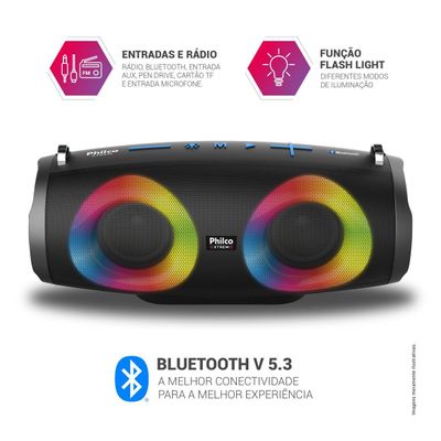 Speaker Philco PBS45BT Extreme Bluetooth V5.3 40W Bivolt