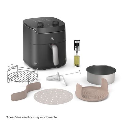 Air Fryer Electrolux por Rita Lobo 5,6L Cinza Efficient Economia de Energia 1400W (EAF40) 220V