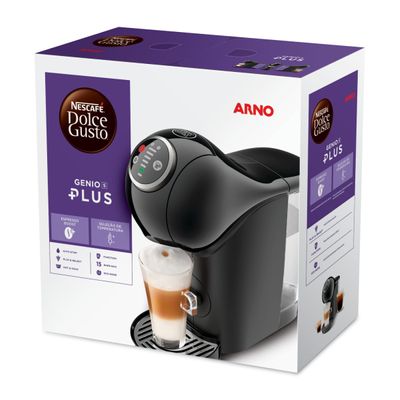 Cafeteira Expresso Arno Dolce Gusto Genio S Plus DGS2 - Preta Preto / 110