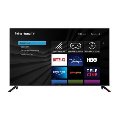 Smart TV 58” Philco 4K PTV58G70RCBL Roku TV Led Dolby Audio Bivolt