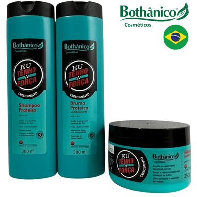 Kit Bothanico 3Und Shampoo Cond Mascara Eu tenho a Força