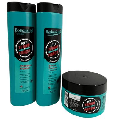 Kit Bothanico 3Und Shampoo Cond Mascara Eu tenho a Força