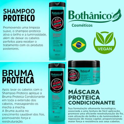 Kit Bothanico 3Und Shampoo Cond Mascara Eu tenho a Força