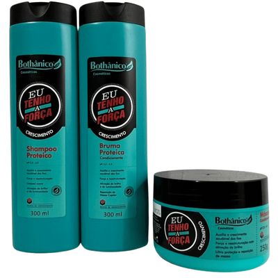 Kit Bothanico 3Und Shampoo Cond Mascara Eu tenho a Força