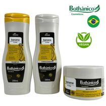 Kit Bothanico 3Und Shampoo Cond Mascara Banana e Chia