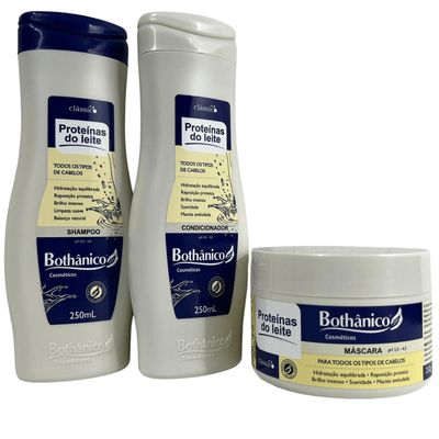 Kit Bothanico 3Und Shampoo Cond Mascara Proteinas do Leite