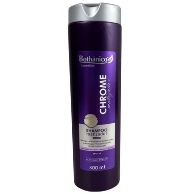 Kit Bothanico 2Und Shampoo Mascara Chrome Matizador Platinun