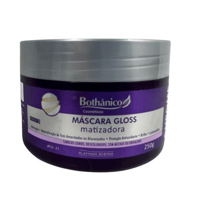 Kit Bothanico 2Und Shampoo Mascara Chrome Matizador Platinun
