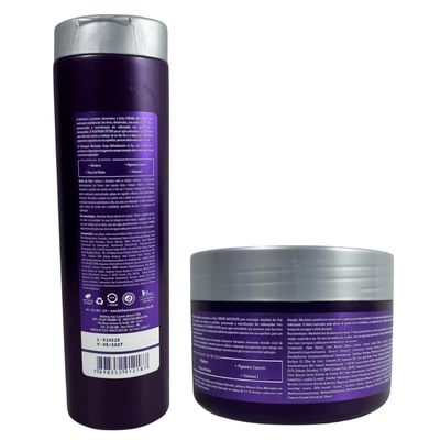 Kit Bothanico 2Und Shampoo Mascara Chrome Matizador Platinun