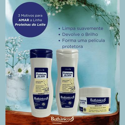 Kit Bothanico 3Und Shampoo Cond Mascara Proteinas do Leite