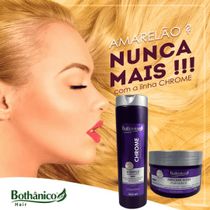 Kit Bothanico 2Und Shampoo Mascara Chrome Matizador Platinun
