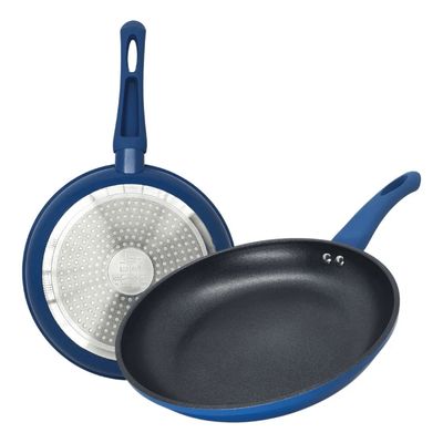 Panela Frigideira Antiaderente Cerâmica 24cm Azul Lehavi