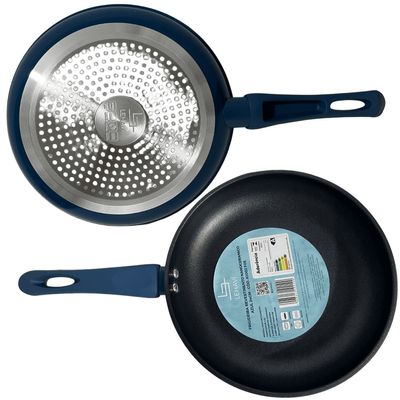 Panela Frigideira Antiaderente Cerâmica 24cm Azul Lehavi
