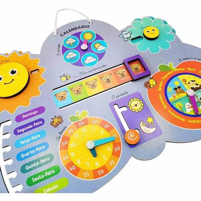 Calendário Animado Infantil - Madeira - 6076 - Babebi