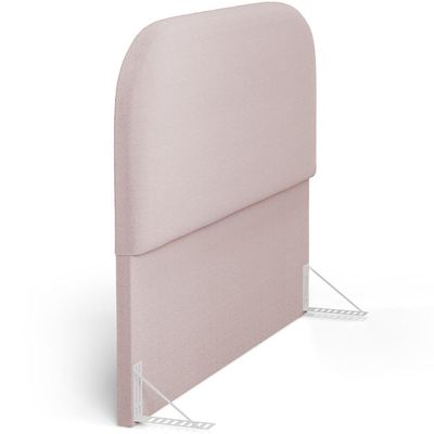 Cabeceira Cama Box King 195cm Orgânica Lanna W01 Bouclê Rosê - Lyam Decor