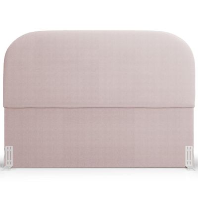 Cabeceira Cama Box King 195cm Orgânica Lanna W01 Bouclê Rosê - Lyam Decor