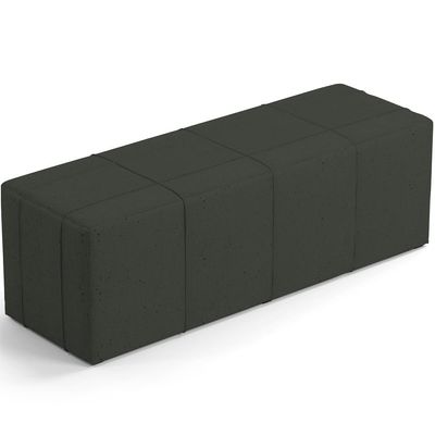Kit Cabeceira Cama Box Queen 160cm com Calçadeira Roma W01 Linho Verde Musgo - Lyam