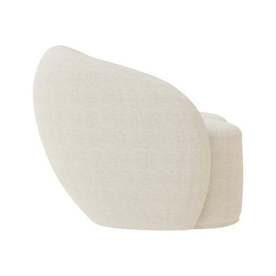 Sofá Living Decorativo 180cm 2 Lugares Íbis Encosto Fixo Bouclê Off White G33 - Gran Belo