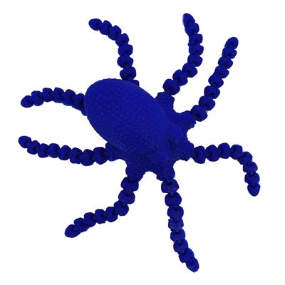Polvo Articulado 15 cm Impressão 3d Decoração Brinquedo Azul