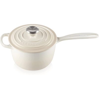 PANELA MOLHEIRA LE CREUSET 18CM 2,2L SIGNATURE FERRO ESMALTADO - Meringue
