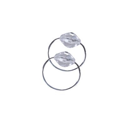 Kit 4 Anéis Para Guardanapos  4cm x 3cm Cristalino Argola Decoração - Prata