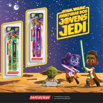 ESCOVA DE DENTE + ESTOJO YOUNG JEDI ESCOLAR 3A - DENTALCLEAN