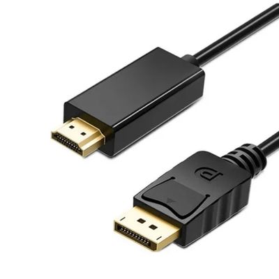 Cabo Conversor Displayport para HDMI HDTV Cabo 1.8m 1080p