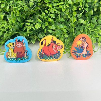 BORRACHA ESCOLAR INFANTIL REI LEÃO - 1 UNIDADE - LEO E LEO