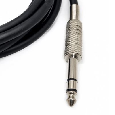 Cabo para Microfone P10 Mono Xlr Fêmea 3 polo 1 Metro Preto