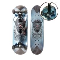 Skate Infantil Radical Estampa Both Sides Leão Metalico - Dm Toys DMR7235