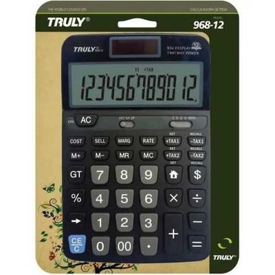 CALCULADORA DE MESA 12 DIG 968-12 TRULLY