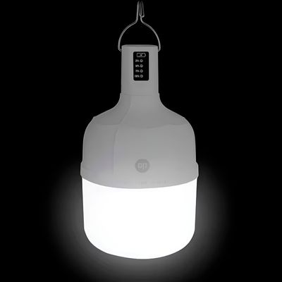 Lâmpada Emergência Recarregável Luminária Camping com Gancho 38W – 10h de Autonomia