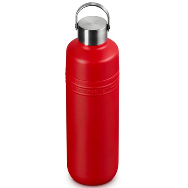 GARRAFA LE CREUSET TÉRMICA ON THE GO EM AÇO INOXIDÁVEL 1 LITRO VERMELHO 41066330600001