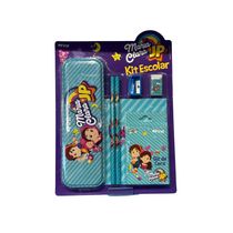 Kit Escolar Maria Clara e JP com Estojo e Itens Diversos