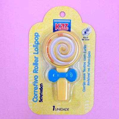 CORRETIVO ROLLER LOLIPOP - 5MMX6M - AMARELO - KZ827AZ - KAZ