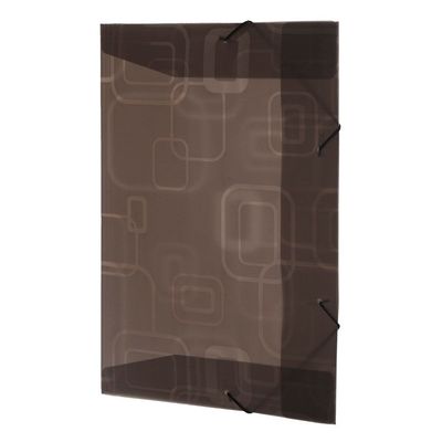 Pasta Aba Elástico Dello Fine sem Lombo Fumê 33,5x23,5cm UNICA
