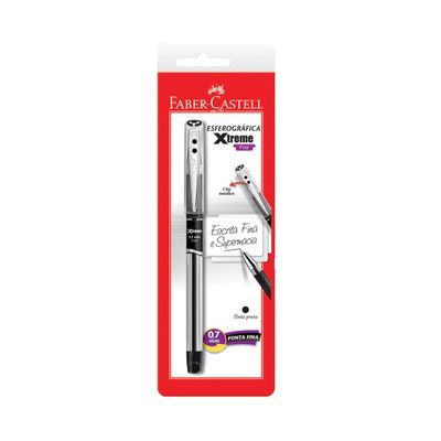 Caneta Esferográfica Faber-Castell Xtreme 0.7mm Preta UNICA