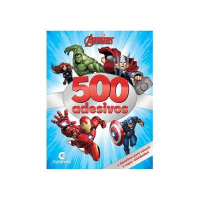 Livro Infantil Culturama Colorindo Vingadores com 500 Adesivos UNICA