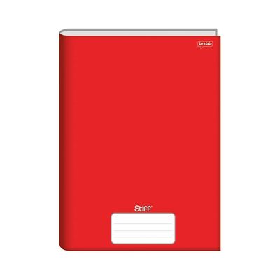 Caderno Jandaia Brochura Capa Dura 1/4 Vermelho96 Folhas UNICA